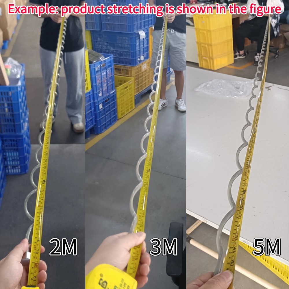 2/3/5M Flexibele Doucheslang Universele Veerverlenging Handsproeier Pijpconnector Veerbuis Badkamer Toilet Bidet Accessoires