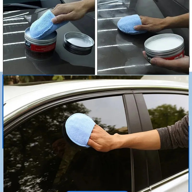 10 ชิ้นรายละเอียดรถ Applicator Pads Car Care Waxing ภาษาโปลิชคําฟองน้ําไมโครไฟเบอร์นุ่มรอบกระเป๋าโฟมฟองน้ําเครื่องมือทําความสะอาดรถยนต์