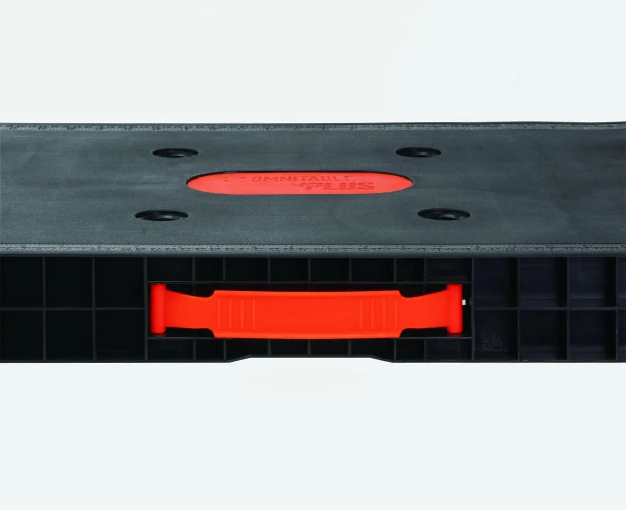 Omni Plus 5 in 1 Workbench, Clamping Table, Scaffold, Dolly and Creeper All in one Work Table Orange/Black