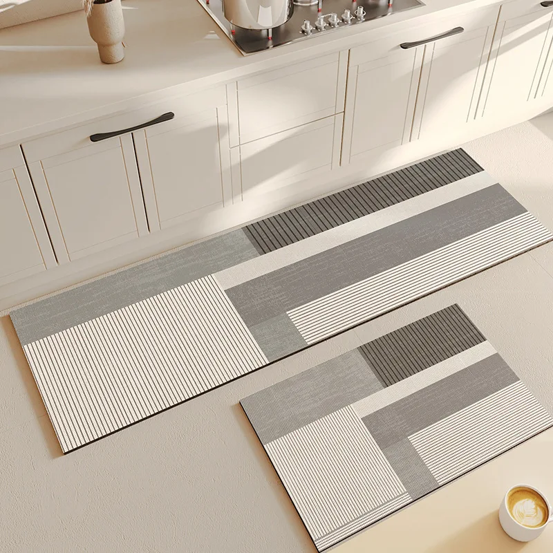 Super saugfähige Dusche Badematte Badezimmer Anti-Rutsch-Teppich Teppich einfache Küche Eingang weiche Tür Badewanne Seite Badematte Home Decor