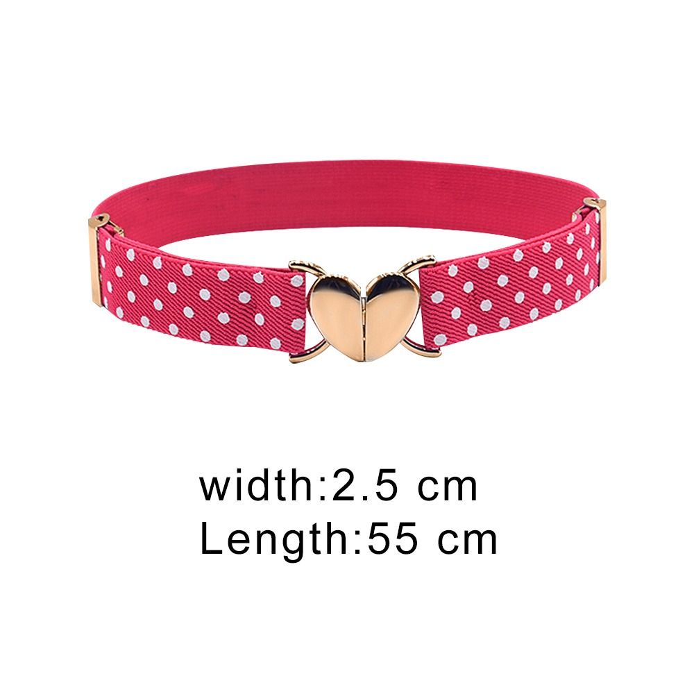 Cinturones elásticos multicolores para niños y niñas, cintas elásticas ajustables con hebilla en forma de corazón, accesorios para la cintura, 2022
