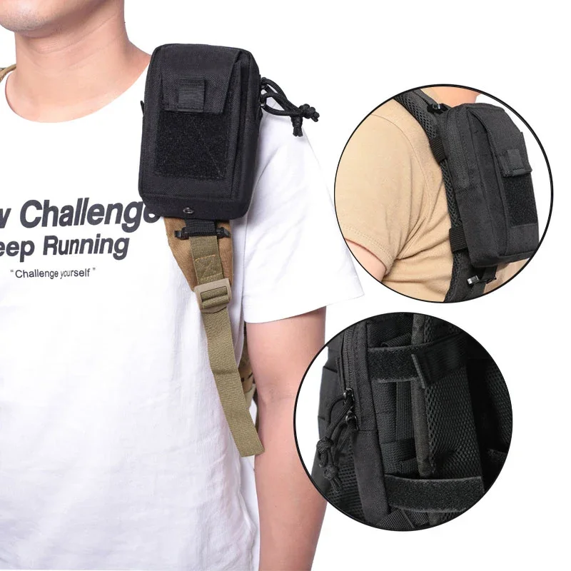 Molle 전술 허리 가방 야외 비상 edc 주머니 전화 팩 스포츠 등산 러닝 액세서리 도구 사냥 가방