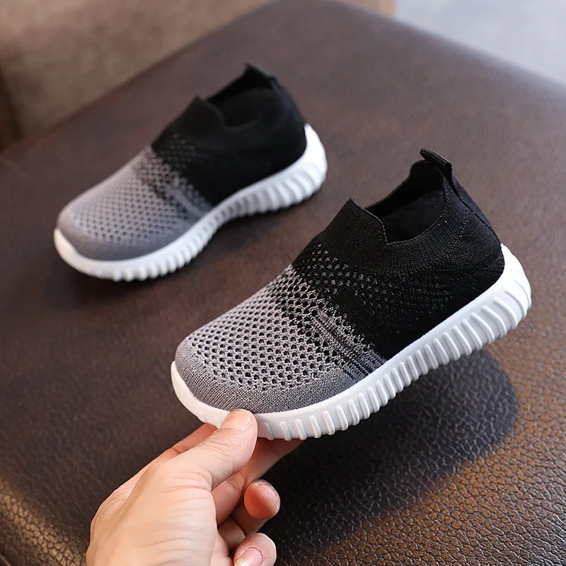 เด็กวิ่งรองเท้าผ้าใบเด็กรองเท้าเด็กตาข่ายBreathable Anti-SlipเดินPatchwork Tenisเด็กวัยหัดเดินนุ่มSoledรองเท้า