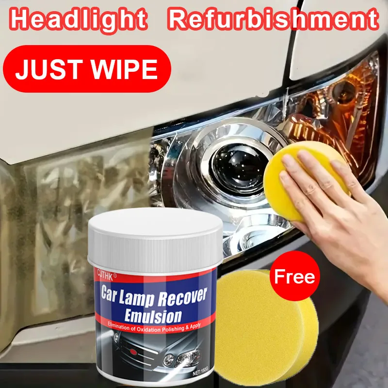 Kits de polimento para restauração de farol de carro, removedor de arranhões, pasta de limpeza para reparo, remoção de oxidação, líquido polonês