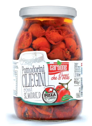 Pomidory półsuszone Pomodorini Ciliegini Rossi Semidried 950g - Carbone