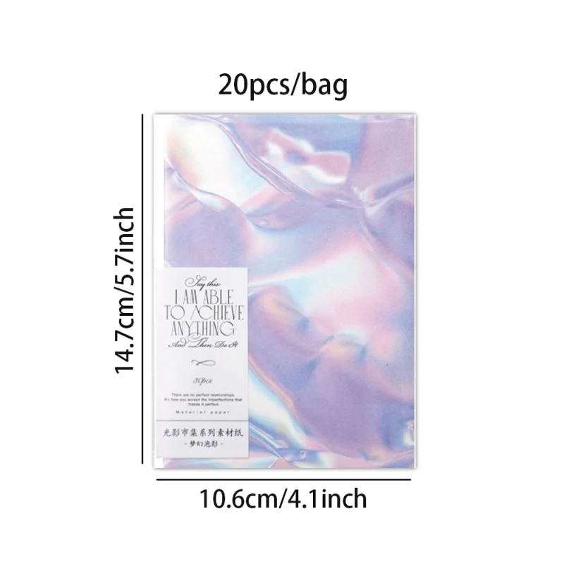 Mr.Paper 30pcs Ins Light And Shadow Base Paper For Decoration And Scrapbooking,