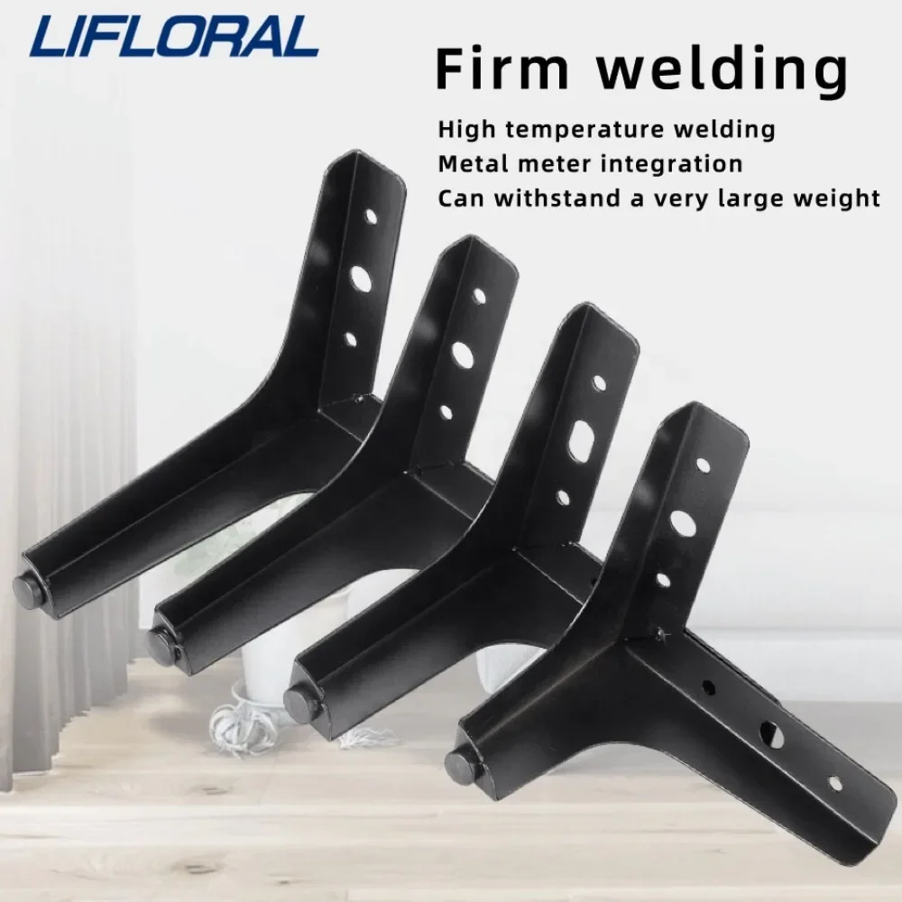4 pezzi gambe per mobili in metallo nero oro argento per tavolino piedi divano sedia mobiletto del bagno gambe di ricambio hardware 10-17 cm