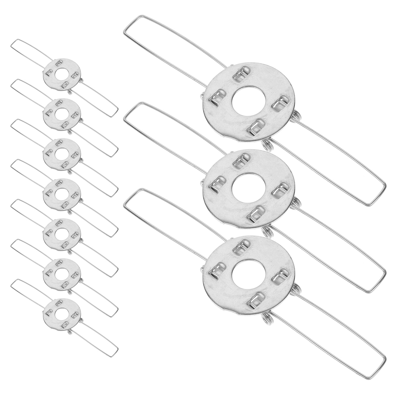 10 Pcs Lamp Holder Spring Clip Clamps Lampshade Fixator DIY Galvanized Adapter for Parts Pendant Light Clips