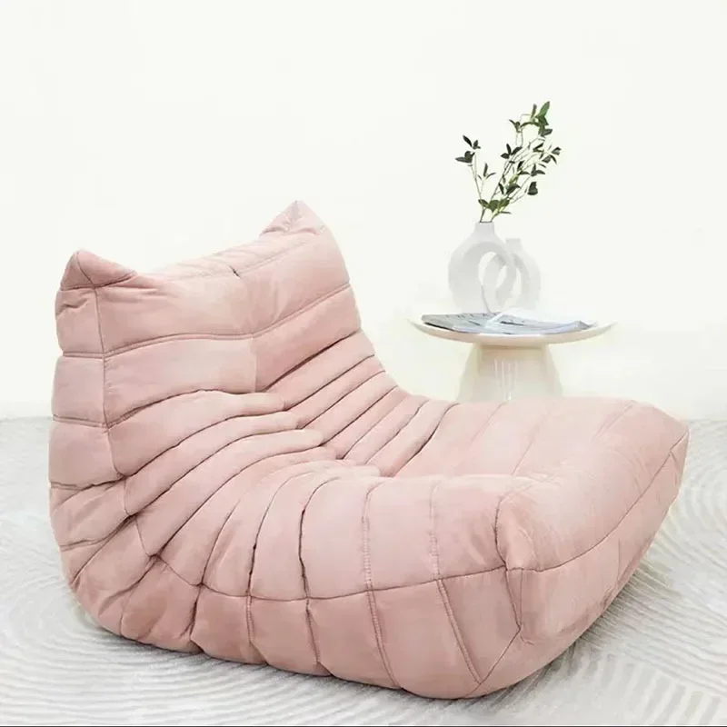 Cat Scratch หนัง Nordic โตโกอินเทอร์เน็ตคนดัง Lazy Caterpillar โซฟาห้องนอนเดี่ยวเก้าอี้โซฟาห้องนั่งเล่นหนังนิ่ม
