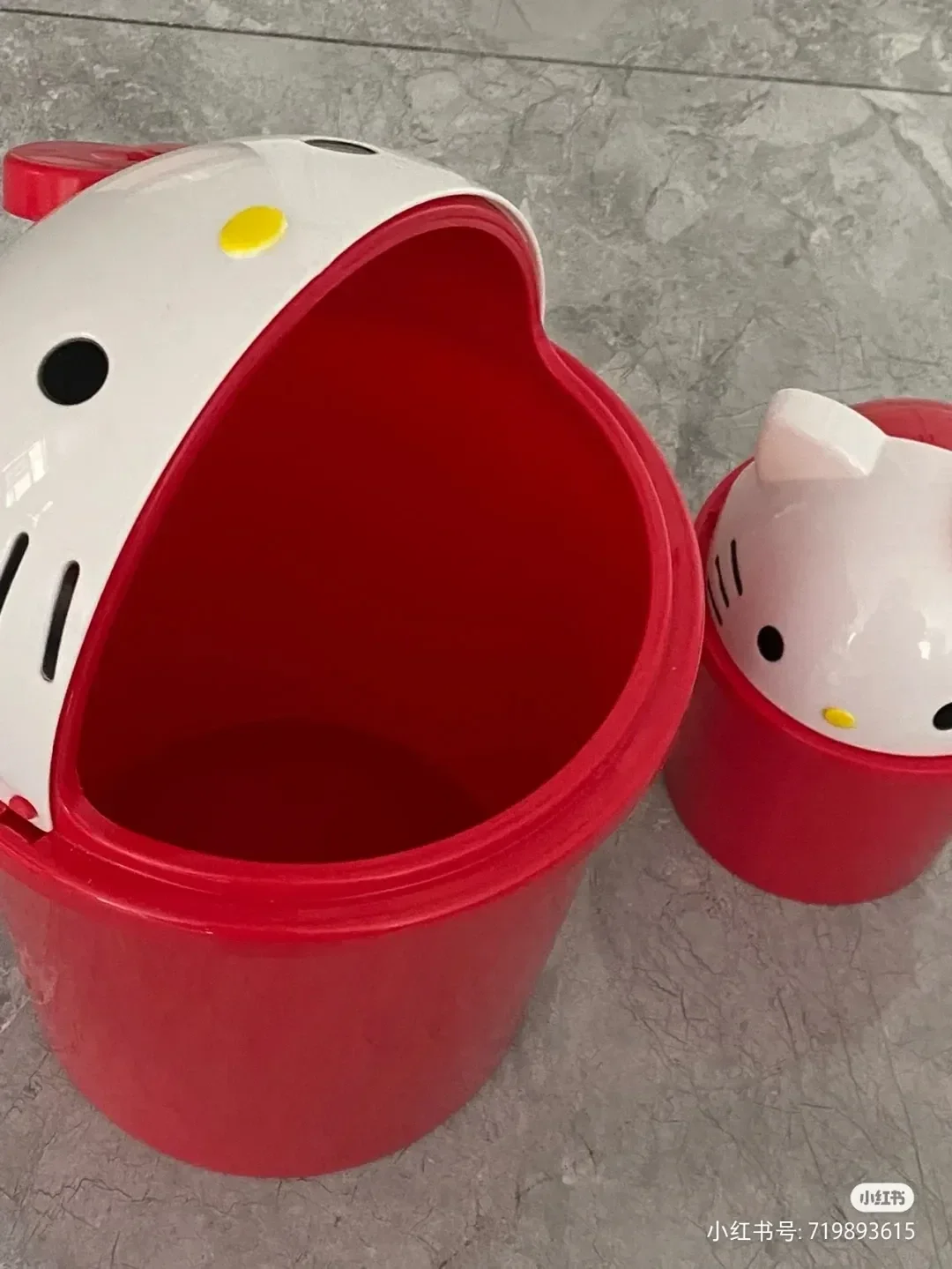 Neue Sanrio Hello Kitty Mülleimer Mülleimer Mülleimer Müll Binsanrio Kawaii Mülleimer Papierkorb Kann Wohnzimmer Schlafzimmer