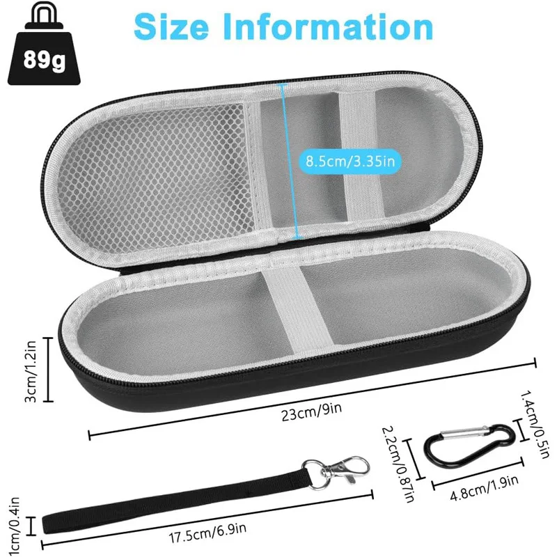 แปรงสีฟันไฟฟ้าแบบพกพากระเป๋าเดินทาง Hard Storage Case เหมาะสําหรับ Sonicare แปรงสีฟันไฟฟ้าส่วนใหญ่ป้องกันกระเป๋า
