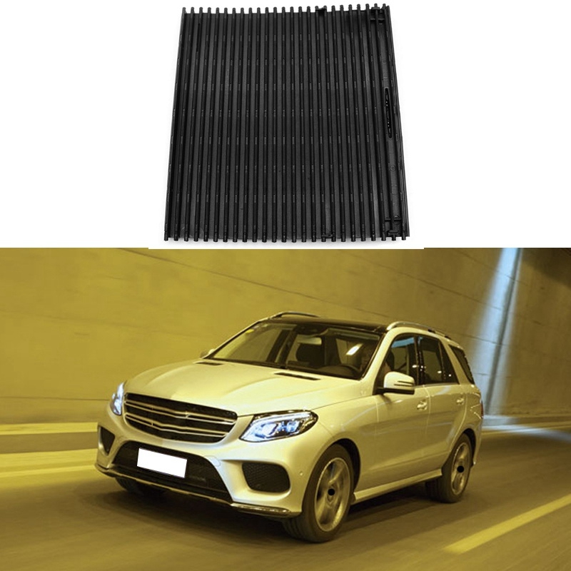 Persianas de consola central de coche, portavasos, cubierta enrollable deslizante para Mercedes Benz Ml/Gl/Gle/Gls Class W166 W292 2012-2018