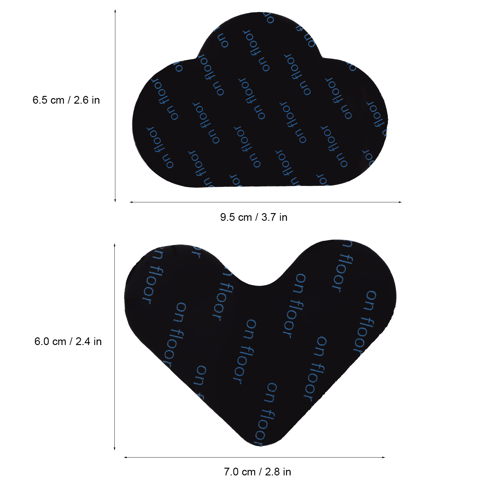 16Pcs Non Slip Pads Carpet Stickers Heart Cloud Shape Rug Holders for Hardwood Tiles Floors Area Rugs