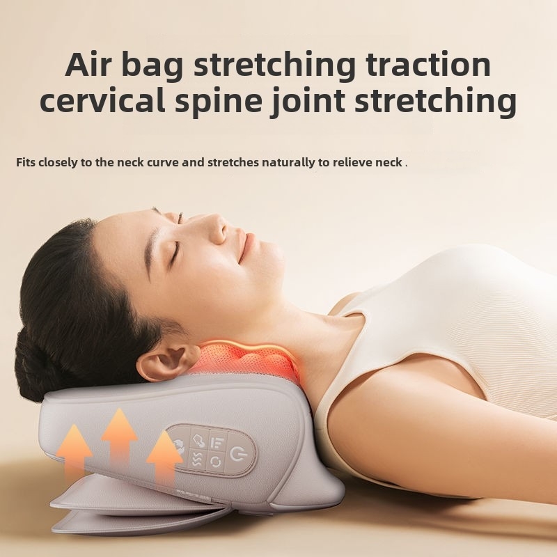 หมอนนวดคอไฟฟ้านวดปากมดลูกเอวกลับไหล่ Shiatsu นวดมัลติฟังก์ชั่ประคบร้อนผ่อนคลายของขวัญ