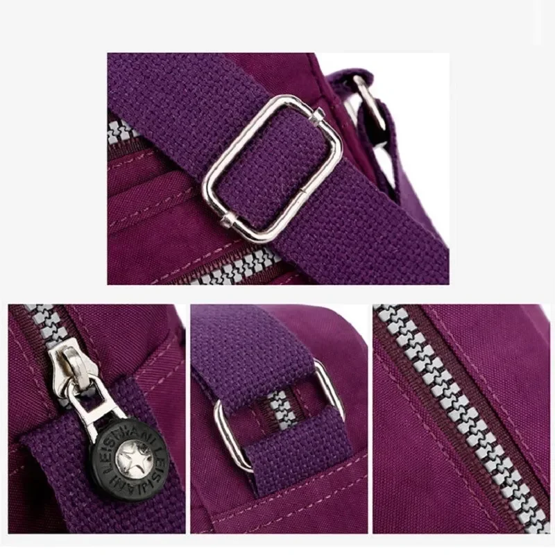 Bolsos de mensajero de nailon impermeables para mujer, Bolso pequeño, bolso de hombro, bolsos cruzados para mujer, Bolsa de mano de alta calidad