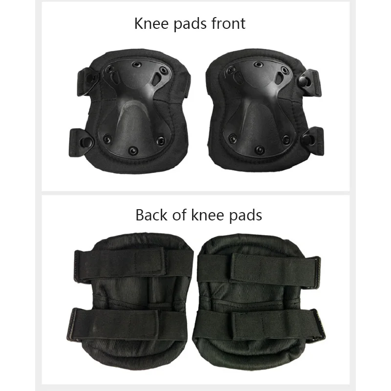 Equipo de protección táctico para exteriores, juego de 4 rodilleras, coderas para ciclismo al aire libre, montañismo y deportes de protección para senderismo