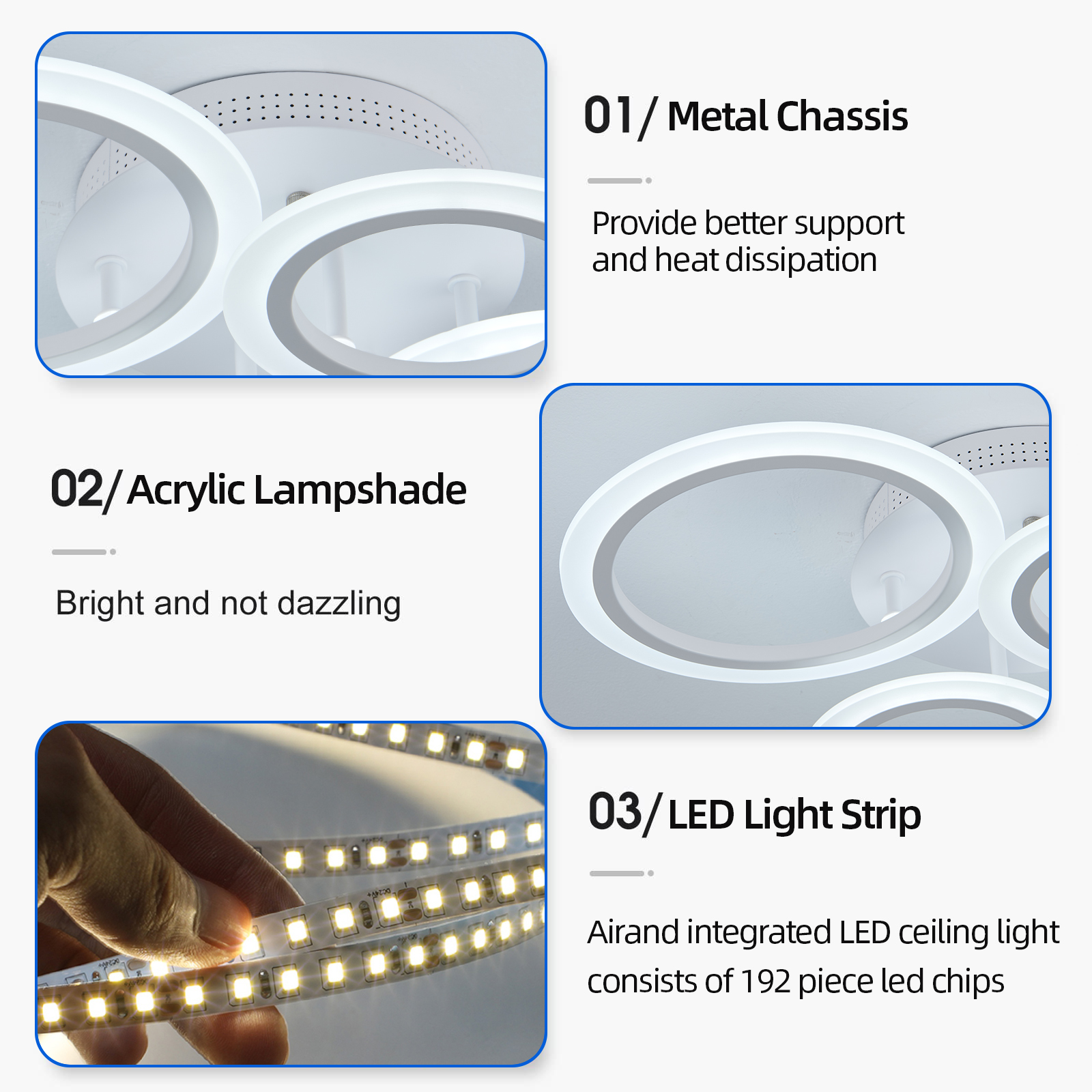 Plafoniera a Led in acrilico lampadario ad anello Pendats luci lampada dimmerabile telecomando apparecchio di illuminazione per interni camera da letto soggiorno