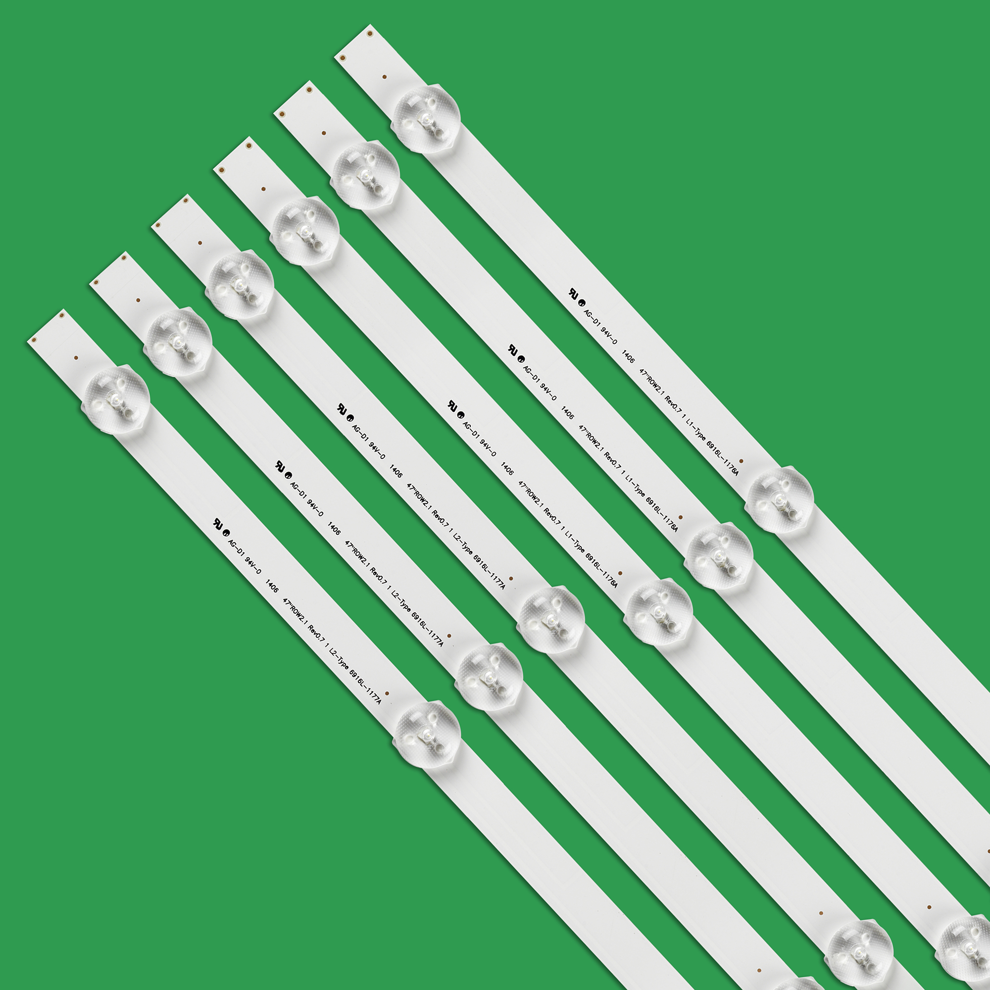 94 cm LED-Hintergrundbeleuchtungslampenstreifen 9 LEDs für 47-Zoll-LCD-Fernseher 47LA6200 47LN5400 6916l-1527a 6916l-1528A 6916l-1547A 1529A 6916L-1359A