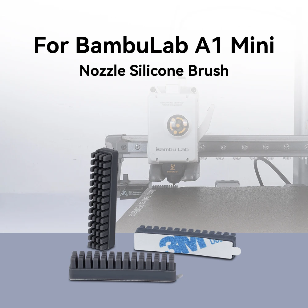 Bambu Lab A1/A1 ミニノズルブラシシリコンワイパー温床マウントスクラバーノズルクリーニングツール Bambulab 用、30/24/12/3 個