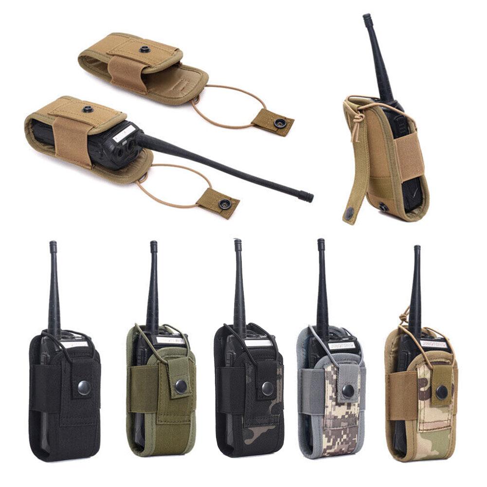 Outdoor Tactical Walkie Talkie Cover para MOLLE, Saco multifuncional do telefone móvel, Saco da cintura, Acessório protetor