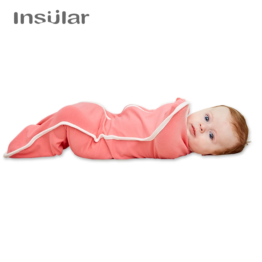 INSULAR 코튼 아기 침낭 사계절 지퍼 백, 신생아 아기 가방, 포장 침구 포대기 잠옷, 신제품
