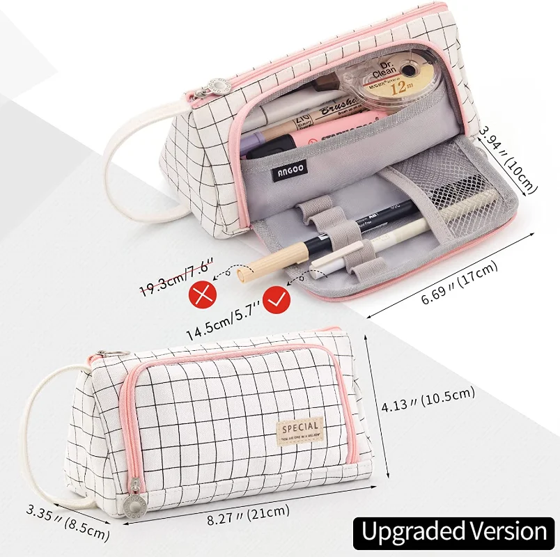 Nhiều Màu Dễ Thương Đựng Pencilcase Trường Túi Kawaii Công Suất Lớn Tặng Túi Đựng Bút Chì Trường Hộp Bút Văn Phòng Phẩm Papeleria
