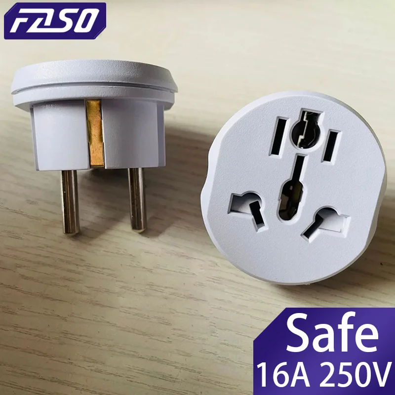 Convertidor del adaptador de viaje del adaptador 16A 250V del enchufe de la UE de Corea