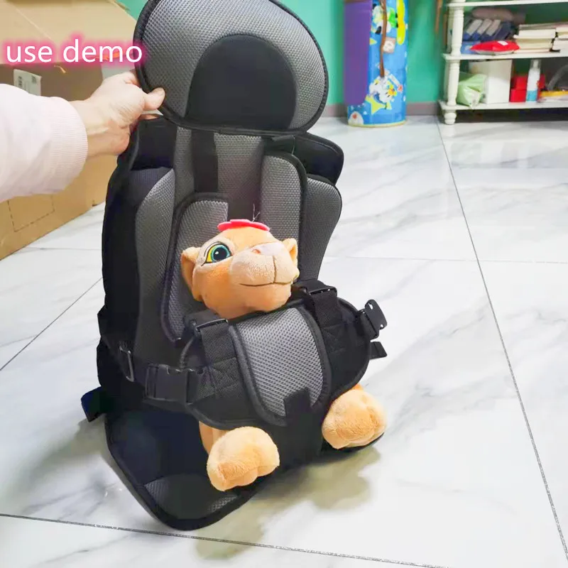 Di Động Gấp Trẻ Em Đệm Ghế Xe Ô Tô Ghế An Toàn Trẻ Em Ghế Đơn Giản Phong Cách Ghế Ngồi Ô Tô Cho Bé Cố Định Con Ăn/giường Multipurpos