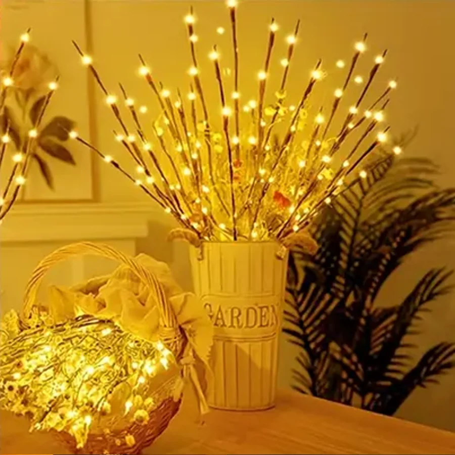 1 szt. Lampki na gałęzi, lampki do salonu, lampki do sypialni, kreatywne lampki nocne, dekoracyjne lampki do stylizacji, sznurki świetlne LED