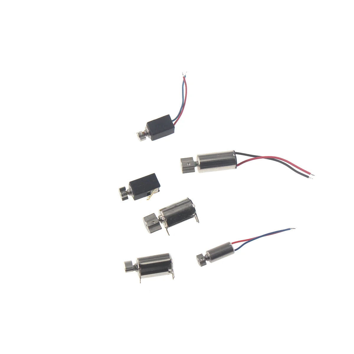 5pcs Micro DC Vibration Motor 0827 0834 4*8MM6*10MM Flat Vibrating Moteur Button Motors For Phone Coin Wire optical machine