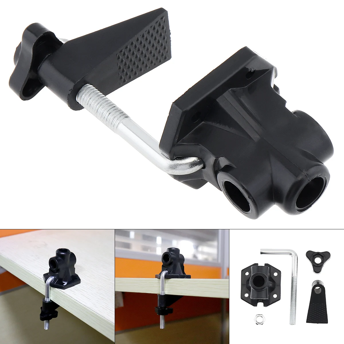 Universal Bracket Clamp LED Lamp Clip DIY Fixed Tools Fittings Screw Light Mounting Camera Holder for Broadcast Mic Stand Clamp