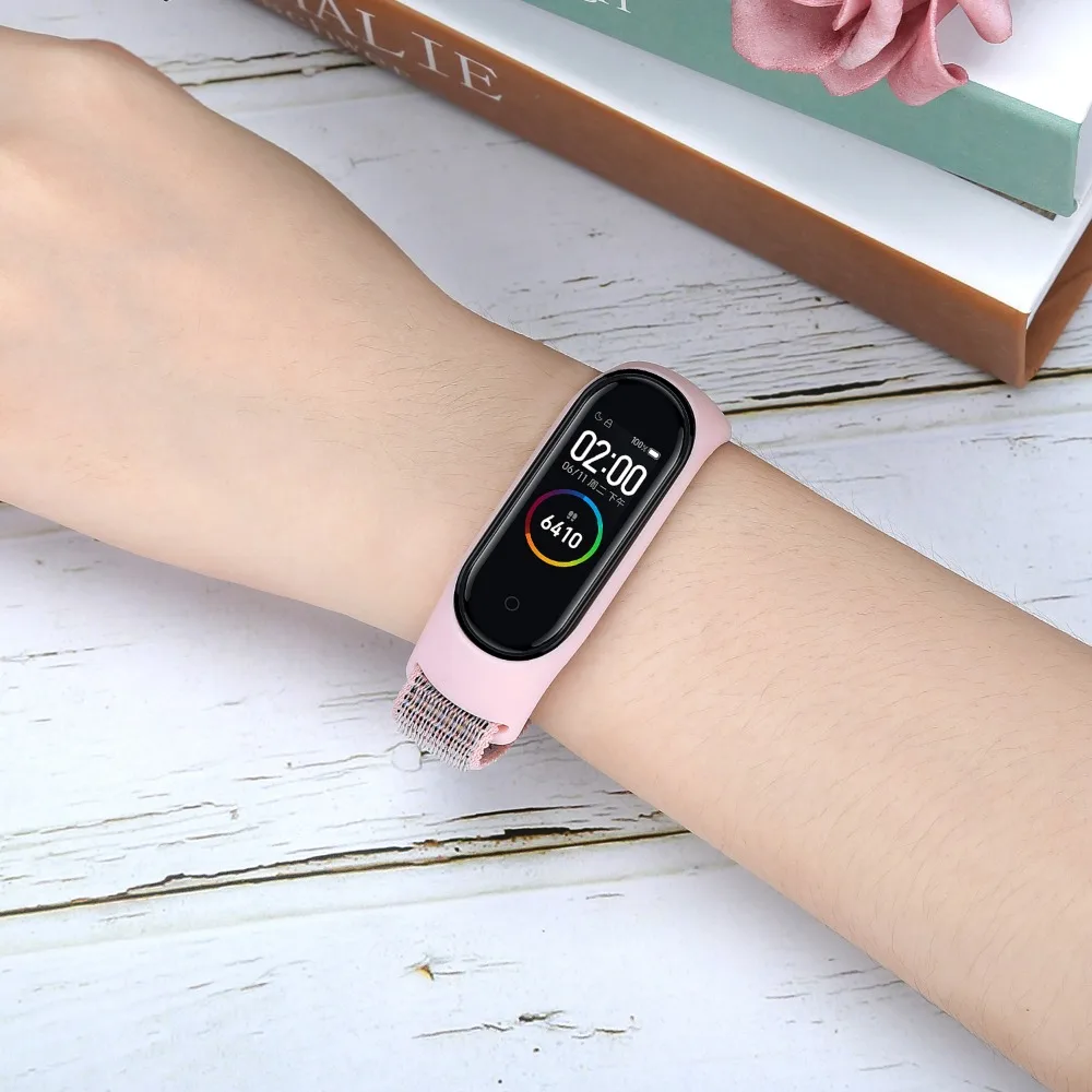 Nylon Loop Strap for Xiaomi Mi Band 10 9 8 7 6 5 4 Breathable wristband Smartwatch Bracelet sport pulsera watchband Miband 8 NFC