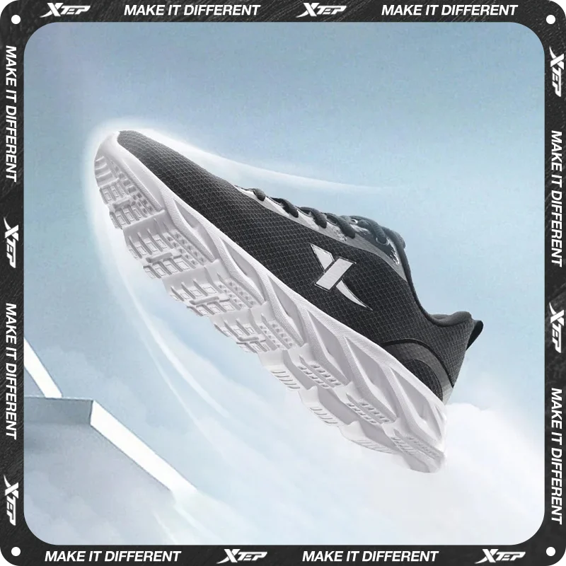 Xtep Laufschuhe für Männer Sommer leichte Herren Sportschuhe Polsterung Jogging atmungsaktive Turnschuhe