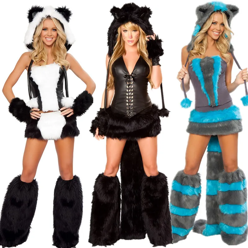 Thời Trang Mới Sexy Màu Hồng Thỏ Trang Phục Nữ Halloween Carnival Thỏ Cosplay Gợi Cảm Giáng Sinh Ngoại Lai May Mặc Quần Lót