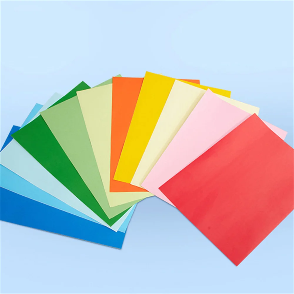 10 แผ่น A4 สีสติกเกอร์กระดาษ, เลเซอร์อิงค์เจ็ทเครื่องพิมพ์เครื่องถ่ายเอกสารหัตถกรรมกระดาษที่มีสีสันป้ายกาว Matte พื้นผิวกระดาษสี