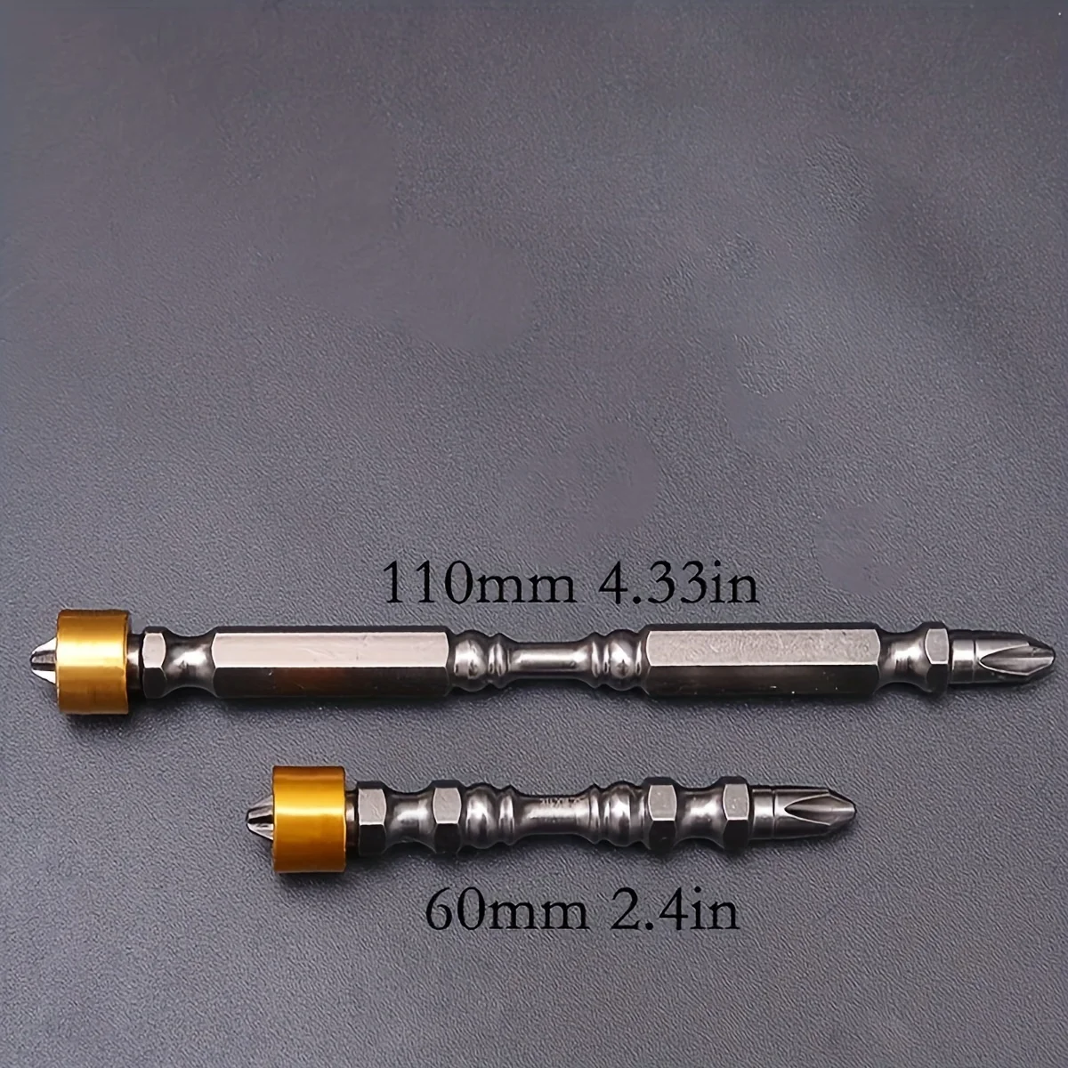 10pcs,4.33in 2.4in PH2 Magnetic Screwdriver Bits 1/4 Inch Hex Shank,65mm 110mm Multiple sizes for various scenarios