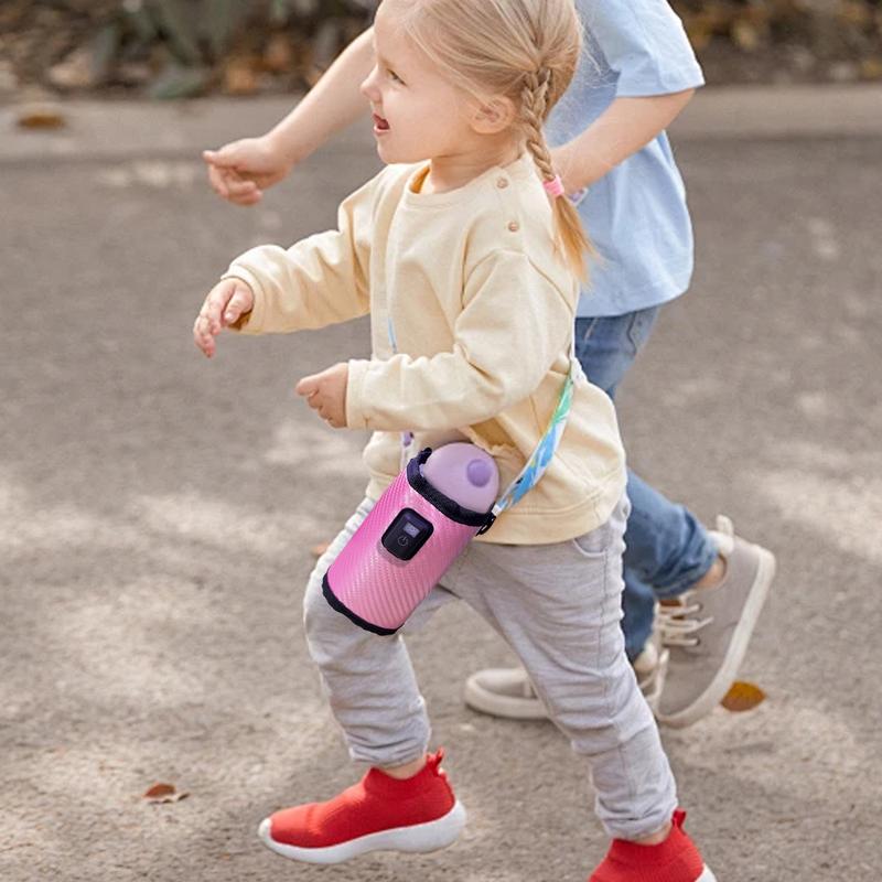 Bottle Warmer For Breastmilk Portable Insulation Cover Milk Warmer Bag Milk Heat Keeper Adjustable Heating Sleeve Nursing Bottle