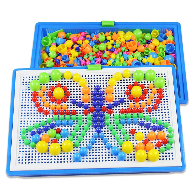 296 Nấm Bộ Dụng Cụ 3D Trò Chơi Xếp Hình Tự Làm Móng Tay Tổng Hợp Hình Nhựa Flashboard Trẻ Em Đồ Chơi Giáo Dục Đồ Chơi Cho Trẻ Em Quà Tặng