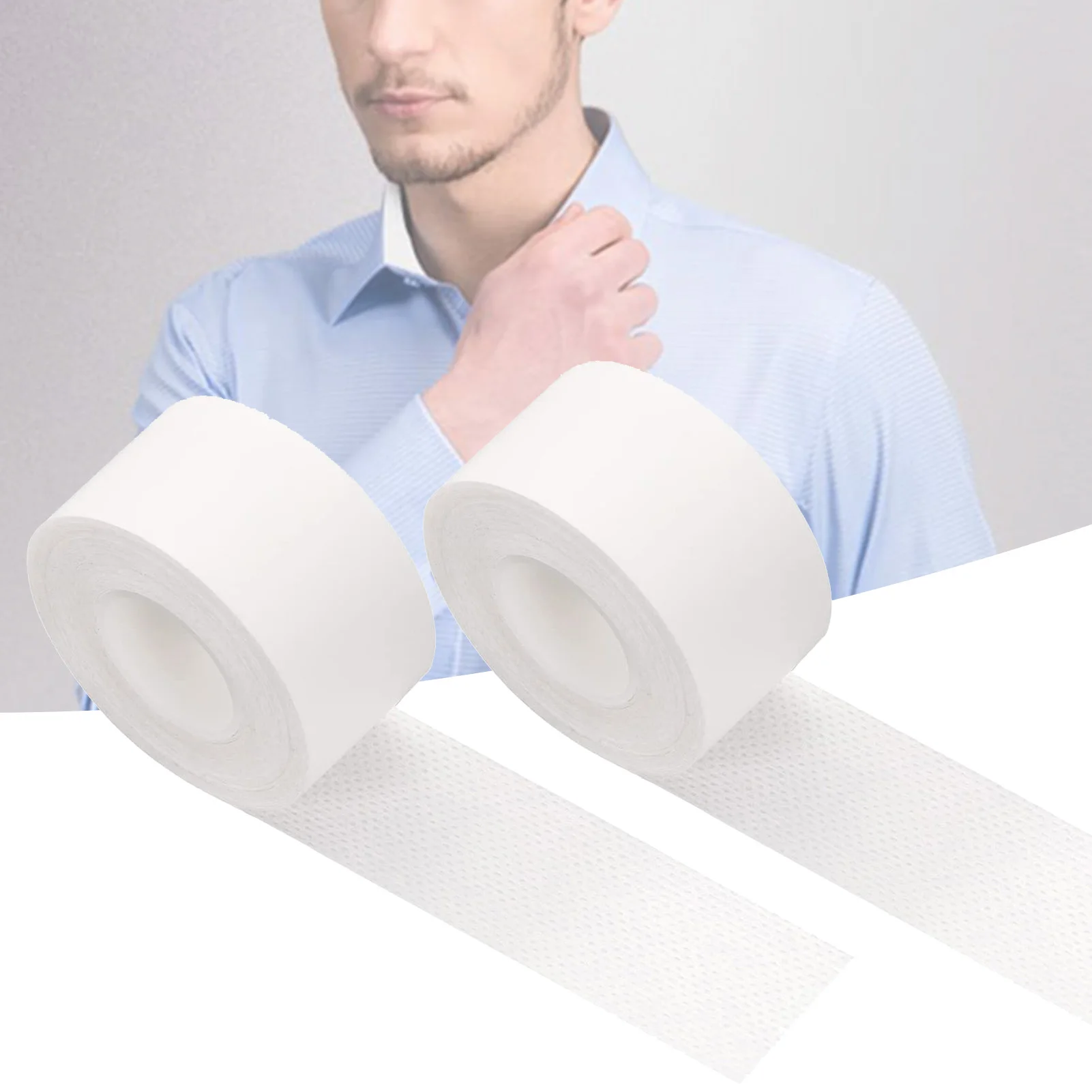 Almohadillas autoadhesivas para el sudor, cinta para el cuello, transpirable, absorbente para el sudor de camisas rápidamente