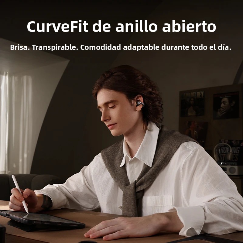 Baseus MC1 Pro auriculares inalámbricos con Clip para la oreja Bluetooth 6,0 auriculares Ultra abiertos de alta resolución pendientes con Clip ENC de 4 micrófonos en los oídos