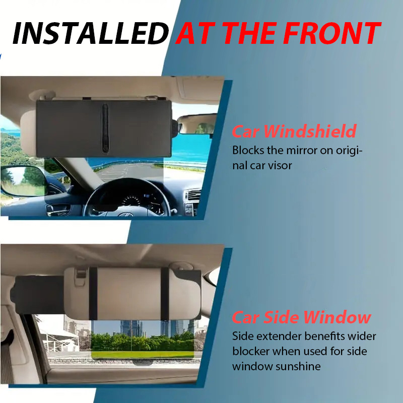 Universal Auto Sonnenblende Extender Anti-glare UV Versenkbare Sonnenschutz Multifunktionale Zubehör Einfache Installation Leicht