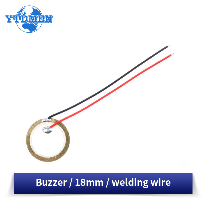 5/10/20PCS Buzzer Piezoelectric Piezo Ceramic Wafer Plate Piezo Element Diameter 12MM 15MM 18MM 20MM 27MM 35MM 50MM with Wire