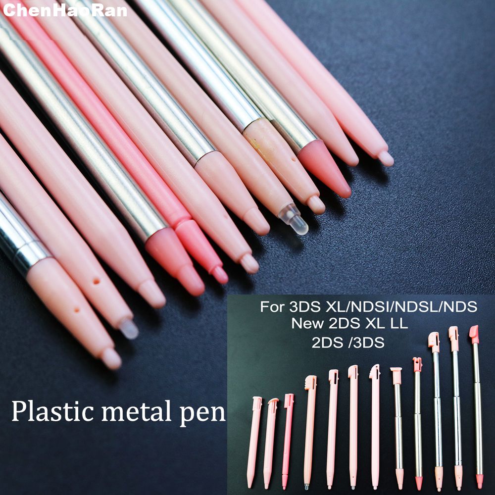3PCS Plastic Stylus Touch Screen Metal Telescopic Stylus Pen for Nintendo 3DS XLNDSI NDSL NDS New 2DS XL LL 2DS 3DS