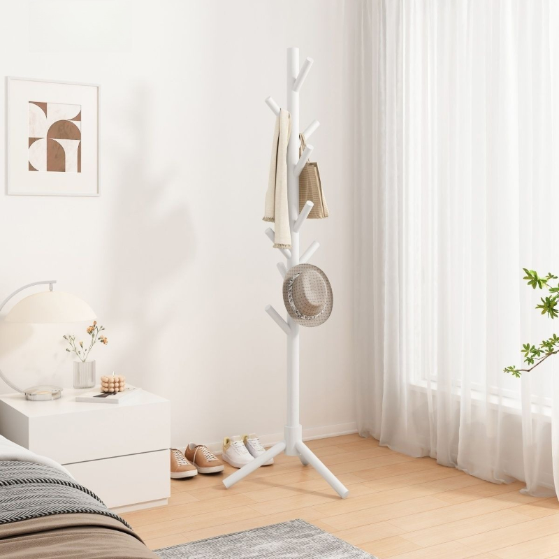 Cabide de madeira maciça moderno cabide suporte para quarto sala estar entrada resistente chapéu cachecol saco organizador madeira natural