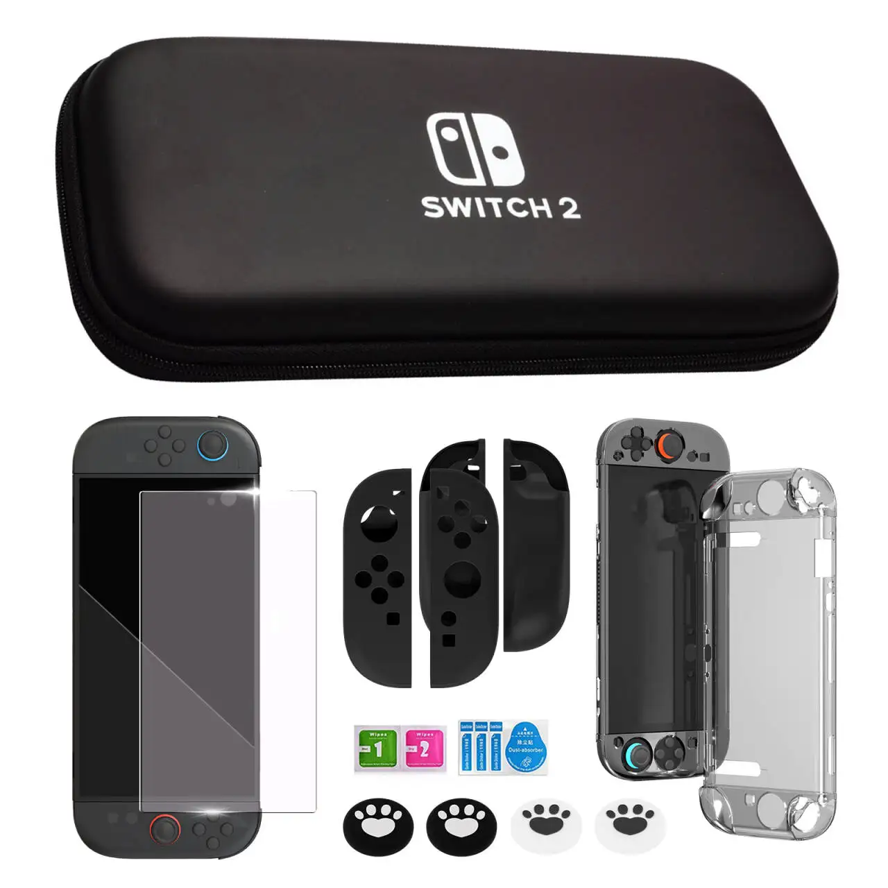Новинка 2023 года, дорожная сумка для переноски Nintendo Switch 2, защитный чехол, жесткий чехол, дорожная сумка для хранения игр, защитный чехол Joy-Con