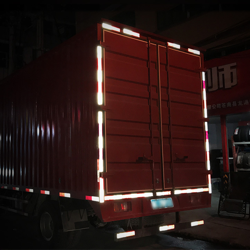 Safurance バイク トラック トレーラー 車 プラスチック反射リフレクター プラスチック反射リフレクター 夜間安全警告ステッカー テープ