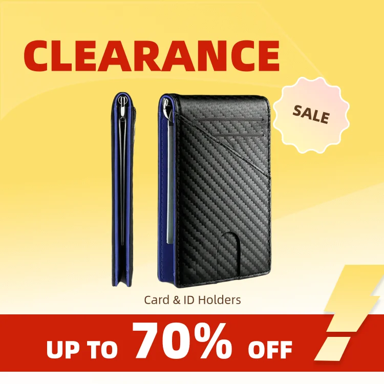 Clearance_Rfid Carbon Fiber Leather Men Airtag Wallets Purse Credit Card Holder for Air Tag Purse Black Luxury Minimalist Card W