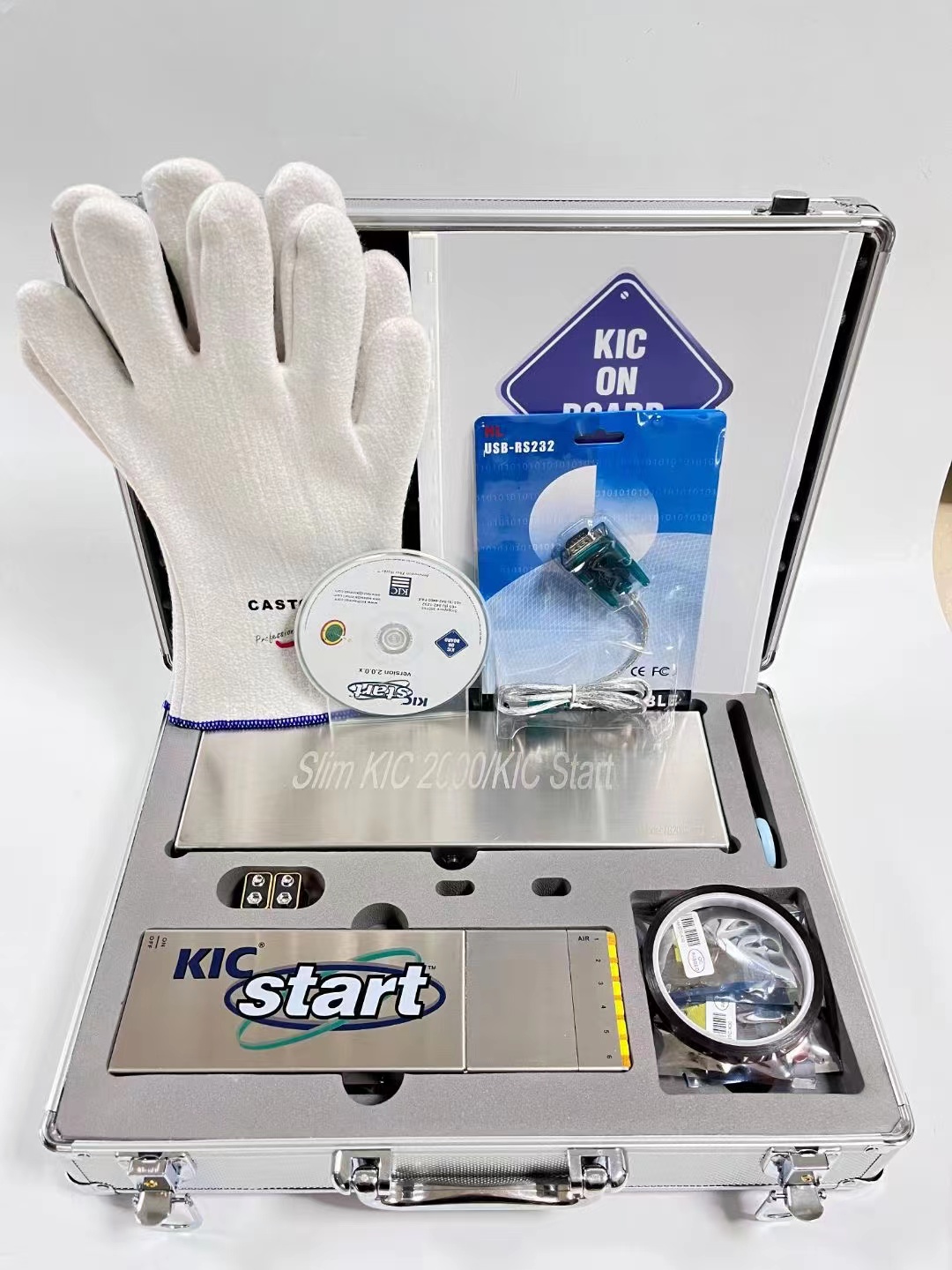 Высококачественный 9-канальный тонкий kic 2000 SMT духовой профиль kic2000 reflow, термопрофиль, номер модели: 9-канальный тонкий kic