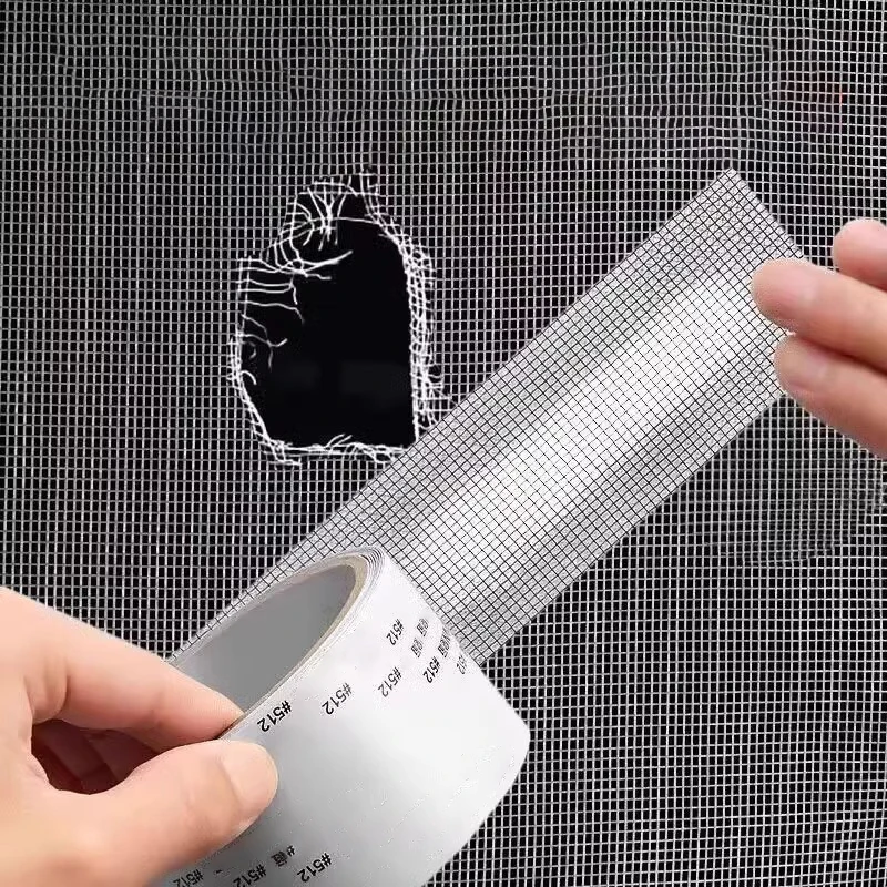 Cinta de reparación de pantalla de ventana impermeable, fácil de aplicar, 5x200cm, mantiene los mosquitos fuera, parche de malla autoadhesivo antiinsectos