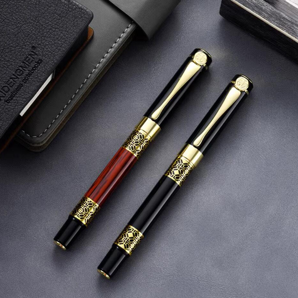 Metall Holzmaserung Füllfederhalter Schulbedarf Stifte Student für Kugelschreiber Schreibwaren Füllfederhalter Hohe Qualität